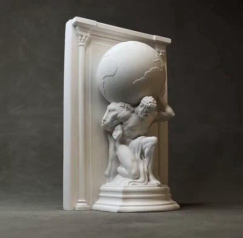 Statua atlante che - atlante, mondo