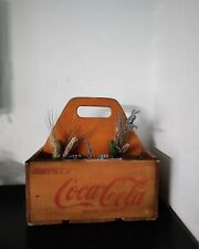 Rarissima Cassetta In Legno Coca Cola Con Manico Vintage Pubblicitario