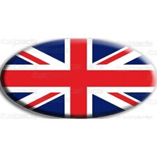 Scudetto sticker Union Jack Royal British flag bandiera inglese Range Rover OVAL