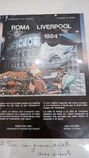 POSTER FINALE COPPA CAMPIONI 1984 AS Roma -  Liverpool