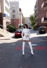 SEXY stivali coscia BIANCHI tacco spillo 13 dal numero 36 al 46 Fashion GLAMOUR