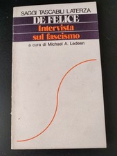Intervista sul Fascismo - Michael A. Ledeen - Saggi Tascabili Laterza 1975 