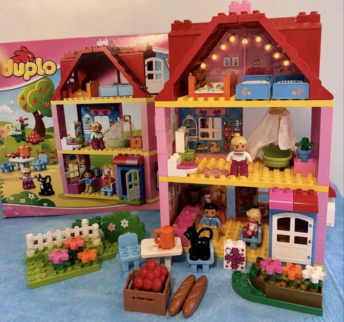 Casa rosa lego duplo - casa,