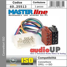 CONNETTORE ISO RADIO ORIGINALE PER OPEL AGILA 2008 IN POI. ADATTATORE AUTORADIO