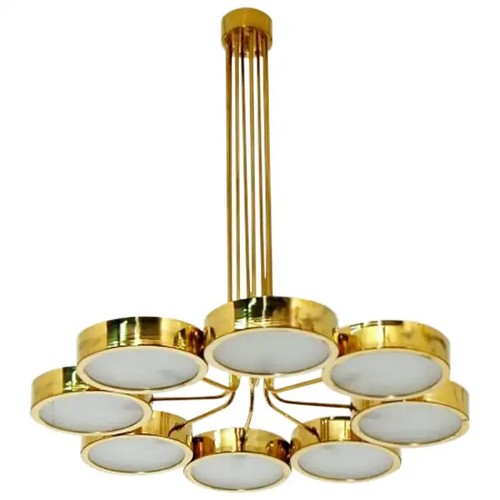Lampadario ottone stile - lampadario,