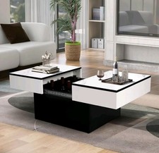 Tavolino salotto Bianco nero