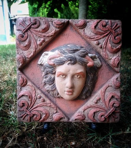 Piastrella terracotta medusa - piastrella,