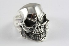 Biker Chopper Anello a Teschio Route 66 Anello IN Argento 925er Argento/517