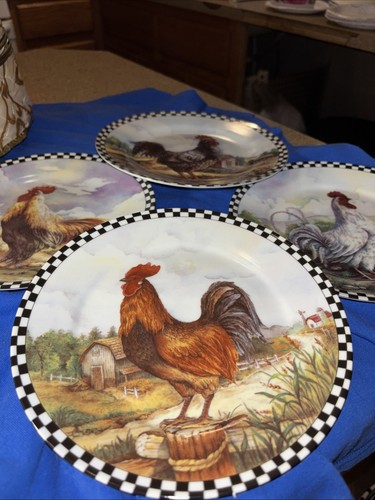 Lotto piatti gallo - 4, 8"