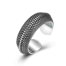 Anello pelle di drago scaglie