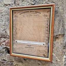 Misuratore umido Abate Cesare Donati disegni ed istruzioni su carta fine XIX sec