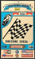 Pass N. 57  Direzione Corse 1° GRAN PREMIO DI SAN MARINO ( moto ) 12-luglio 1981