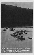 14-19D CROCIERA AEREA TRANSATLANTICA ITALIA BRASILE 9 MATTINA PARTENZA AVIAZIONE