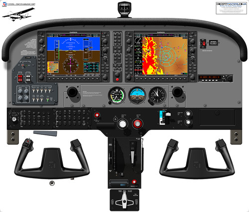 Poster abitacolo cessna 172s - cessna,