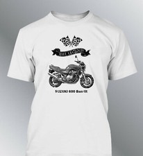 T-Shirt Uomo Suzuki Bandit 600 N The Legend Moto Motorcycle Aspetto Usato