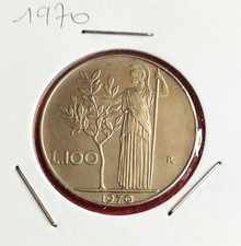 Italie 100 lire 1970 - 100, 1970-1979