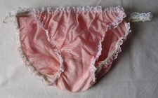 Slip lingerie DDR rosa bianco