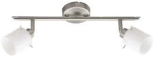 Lampadario da soffitto a 2 faretti da 40 W cromo vetro decorato Brilliant Mailin