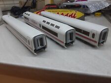 FLEISCHMANN LOTTO DI TRE CARROZZE PER CONVOGLIO ICE CON ILLUMINAZIONE INTERNA