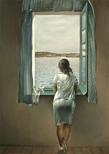 Dali ragazza alla - alla, finestra