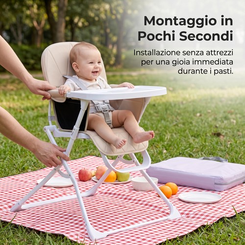 Seggiolone pappa portatile - pappa, e
