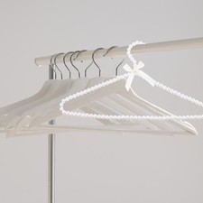  2 Pcs Decorative Cloth Appendini Armadio Grucce Per Abiti Con Perle