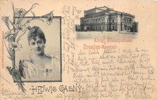 Teatro Reale Di Dresda Sassonia Cartolina AK 1897