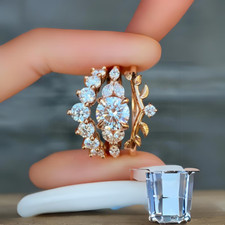 Set anelli matrimonio diamanti