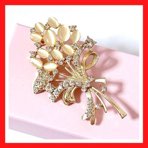 Spilla floreale oro - ,