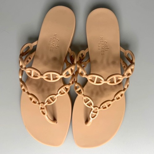 Sandali hermès beige gomma - hermès,