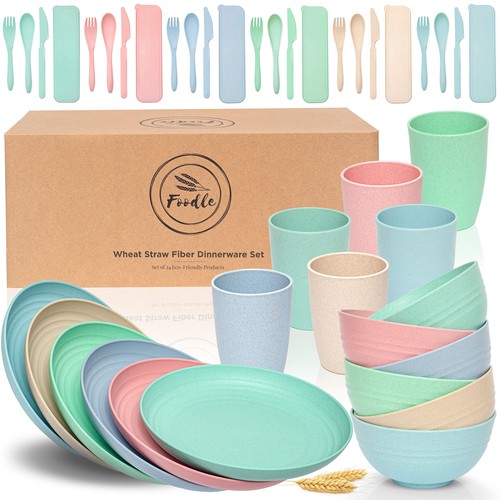 Set stoviglie paglia - set,