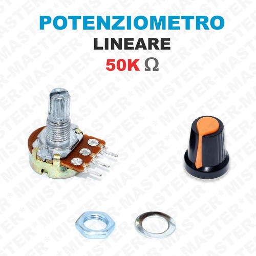 Potenziometro 50k ohm lineare - potenziometro,