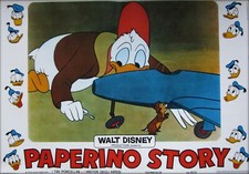fotobusta PAPERINO STORY DONALD DUCK ANIMAZIONE CARTONE WALT DISNEY