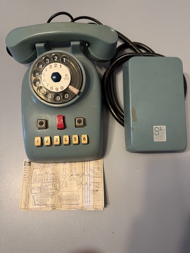 Telefono vintage azzurro anni - azzurro,