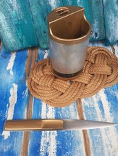 Set Scrivania Termometro Tagliacarte Portapenne In Alluminio Vintage Design 80s