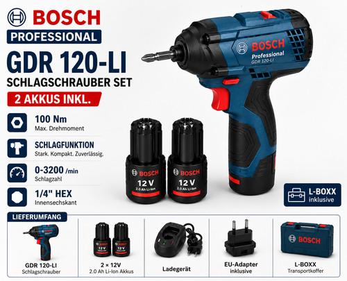 Bosch professional gdr - professional, 120-li
