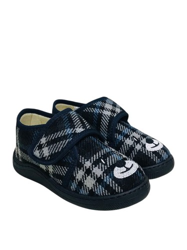 Pas blu navy stampato - blu, plaid