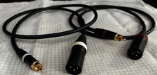 MOGAMI 2534 - Signal Cable Pair -Neutrik Gold RCA – XLR Male - 2x 1 mt. PERFECT