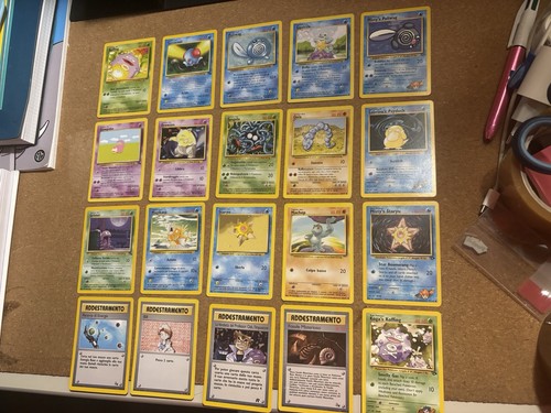 Lotto carte pokemon vintage - lotto, 20