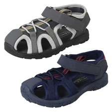 Ragazzi Spot On Elastico Pizzo Gancio E Anello Cinturino Sandali Casual N0R074