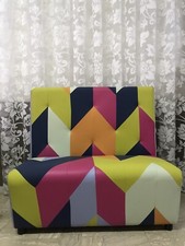 Divano panca artigianale ristorante pub discoteca Multicolor Made In Italy