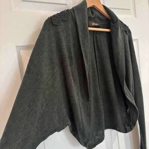 Cardigan staccato verde scuro - cardigan,