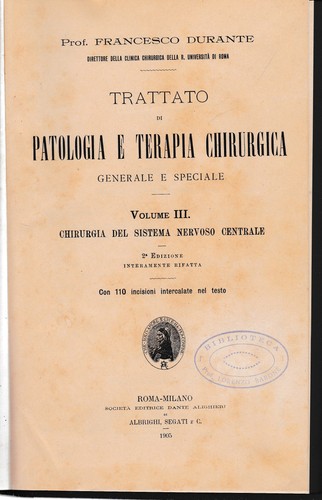 Trattato patologia e - trattato, di