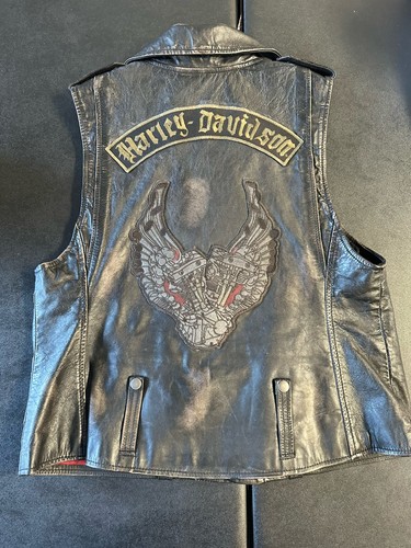 Harley davidson gilet pelle - davidson,