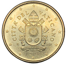 50 CENTESIMI CITTA' DEL VATICANO 2020 - STEMMA P. FRANCESCO - UNIFICATO 6.20 - C