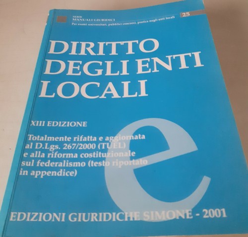 Diritto degli enti locali - diritto,