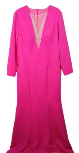 Maxi abito donna rosa caldo