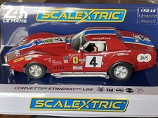 Scalextric C4215T Chevrolet Corvette L88 #4 LeMans '72 con luci 1/32 slot car