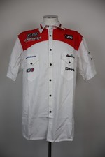 LEE RACING APRILIA CAMICIA COTONE UOMO TG. XL MAN CASUAL VINTAGE SHIRT LOGO