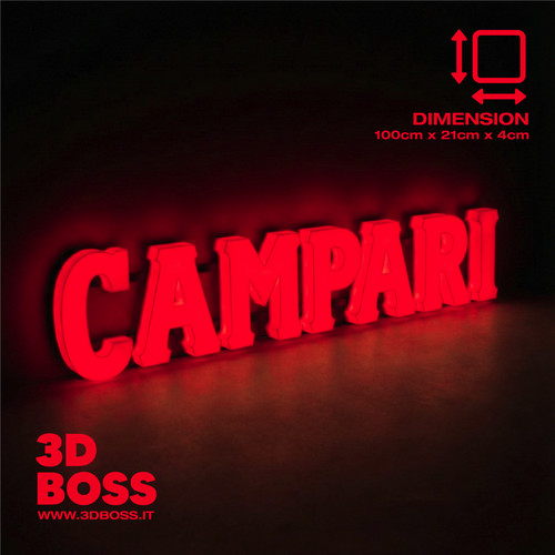 Insegna luminosa campari - insegna,